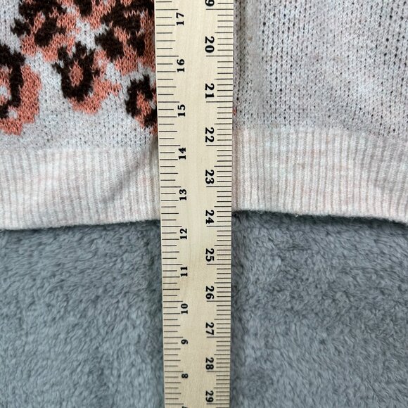 Knox Rose Women's Crewneck Sweater Floral Long Sleeve - Picture 11 of 13